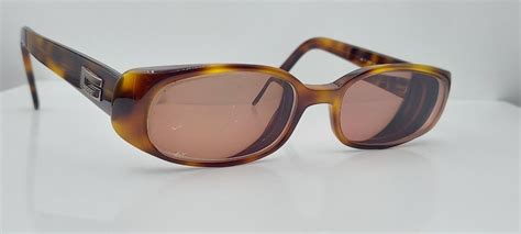 Vintage Gucci GG2452/S Brown Oval Sunglasses 